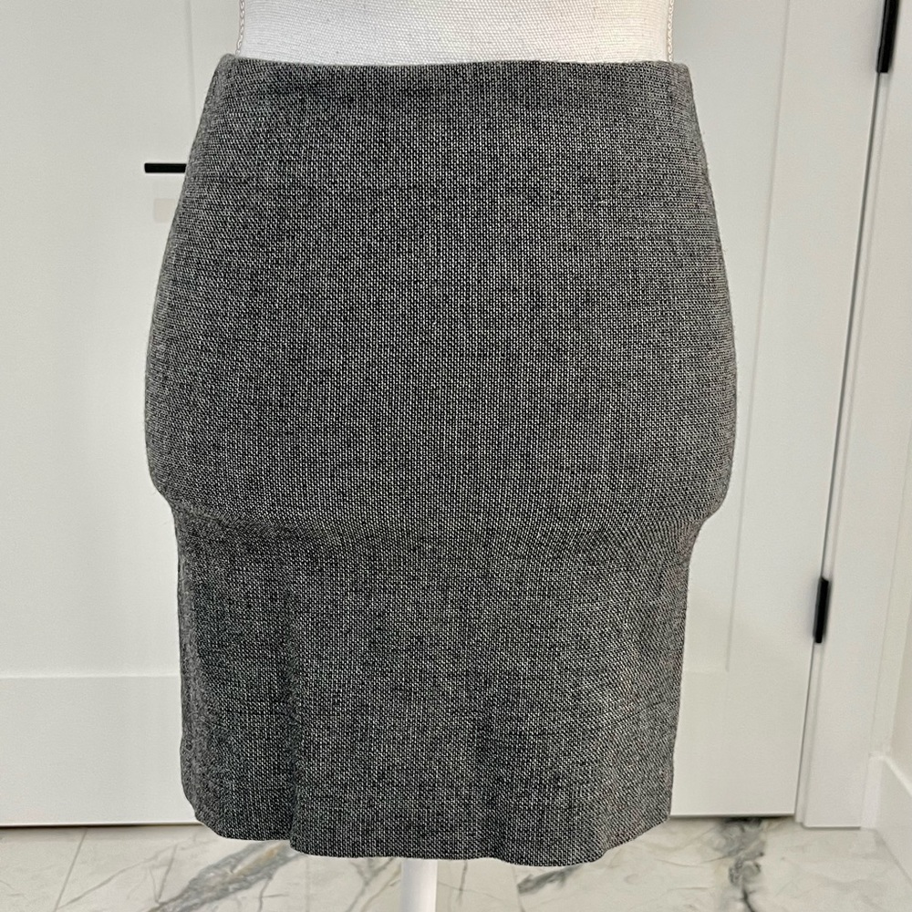 Bebe business suit work mini skirt grey
